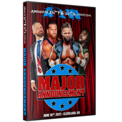 AIW DVD June 18, 2021 "Major Announcement" - Cleveland, OH AIW DVD June 18, 2021 "Major Announcement" - Cleveland, OH