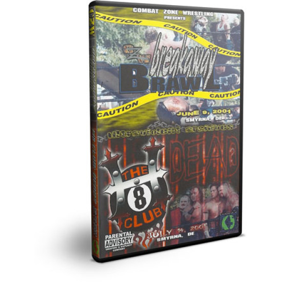 CZW DVD June 9, 2001 "Breakaway Brawl" & July 14, 2001 "H8 Club Dead?" - Smyrna, DE