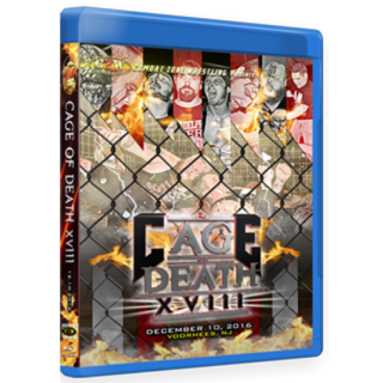 CZW Blu-ray/DVD December 10, 2016 "Cage of Death 18" - Voorhees, NJ 