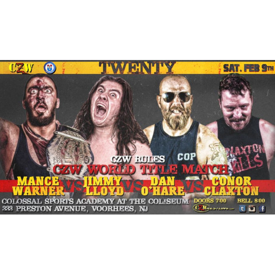 CZW February 9, 2019 "Twenty" - Voorhees, NJ (Download)