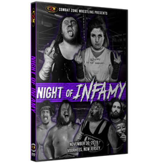 CZW DVD November 30, 2019 "Night Of Infamy" - Voorhees, NJ