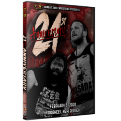CZW DVD February 8, 2020 "21st Anniversary Show" - Voorhees, NJ CZW DVD February 8, 2020 "21st Anniversary Show" - Voorhees, NJ