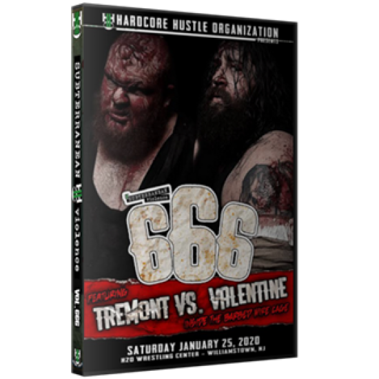 H2O Wrestling DVD January 25, 2020 "Subterranean Violence: Vol: 666" - Williamstown, NJ 