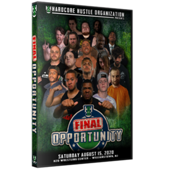H2O Wrestling DVD August 15, 2020 "Final Opportunity" - Williamstown, NJ