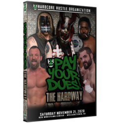 H2O Wrestling DVD November 21, 2020 "Pay Your Dues #2: The Hardway" - Williamstown, NJ H2O Wrestling DVD November 21, 2020 "Pay Your Dues #2: The Hardway" - Williamstown, NJ