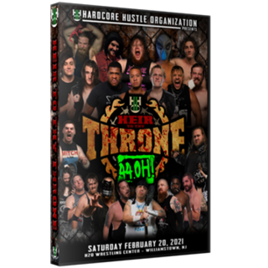 H2O Wrestling DVD February 20, 2021 "Heir To Thy Throne" - Williamstown, NJ 