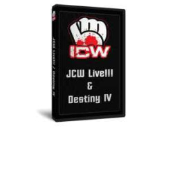 Insane Championship Wrestling DVD January 29, 2010 "JCW Live" & February 26, 2010 "Destiny IV" - Milwaukee, WI Insane Championship Wrestling DVD January 29, 2010 "JCW Live" & February 26, 2010 "Destiny IV" - Milwaukee, WI