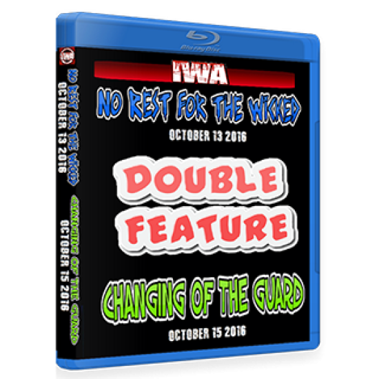 IWA Mid-South Blu-ray/DVD October 13 & 15, 2016 "No Rest For The Wicked & Changing Of The Guard" - Memphis, IN