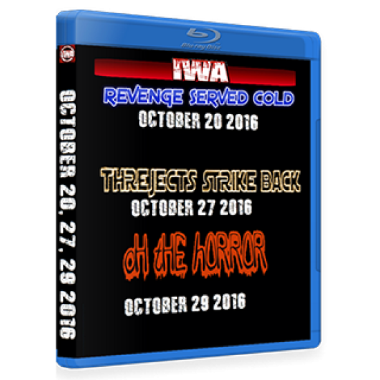 IWA Mid-South Blu-ray/DVD October 20, 27 & 29, 2016 "Revenge Served Cold, The Rejects Strike Back & Oh The Horror" - Clarksville, IN