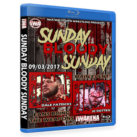 IWA Mid-South Blu-ray/DVD September 3, 2017 "Sunday Bloody Sunday" - Memphis, IN 