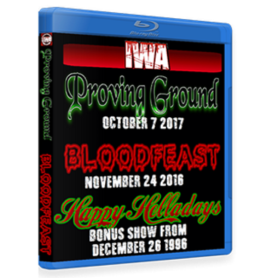 IWA Mid-South Blu-ray/DVD November 24, 2016 & October 7, 2017 "Bloodfeast & Proving Ground" - Memphis, IN