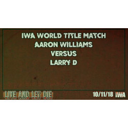IWA Mid-South September 29, October 5 & 11, 2018 "Autumn 2018 Tripleheader" - Jeffersonville, IN (Download) IWA Mid-South September 29, October 5 & 11, 2018 "Autumn 2018 Tripleheader" - Jeffersonville, IN (Download)