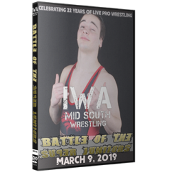 IWA Mid-South DVD March 9, 2019 "Battle Of The Super Juniors" - Jeffersonville, IN IWA Mid-South DVD March 9, 2019 "Battle Of The Super Juniors" - Jeffersonville, IN