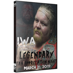 IWA Mid-South DVD March 28, 2019 "Legendary" - Jeffersonville, IN IWA Mid-South DVD March 28, 2019 "Legendary" - Jeffersonville, IN