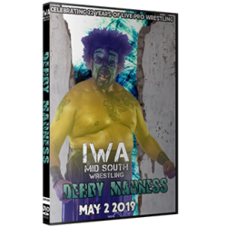 IWA Mid-South DVD May 2, 2019 "Derby Madness" - Jeffersonville, IN IWA Mid-South DVD May 2, 2019 "Derby Madness" - Jeffersonville, IN