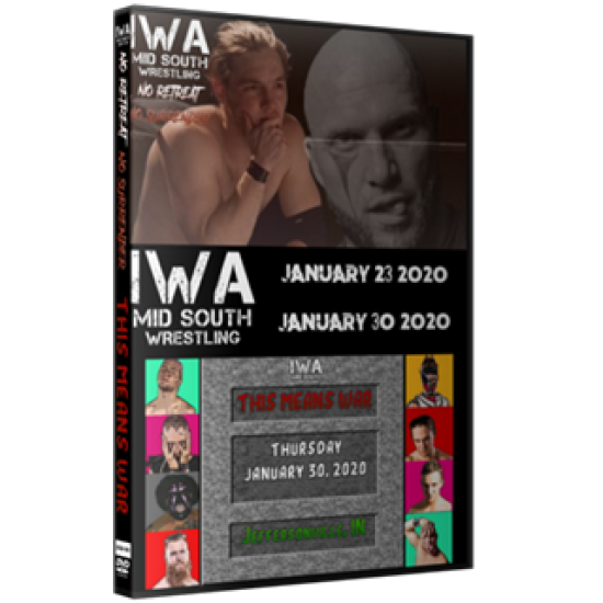 IWA Mid-South DVD January 23 & 30, 2020 "No Retreat No Surrender & This Means War" - Jeffersonville, IN