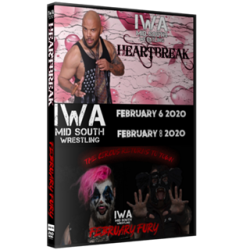 IWA Mid-South DVD February 6 & 8, 2020 "Heartbreak & February Fury" - Jeffersonville, IN IWA Mid-South DVD February 6 & 8, 2020 "Heartbreak & February Fury" - Jeffersonville, IN