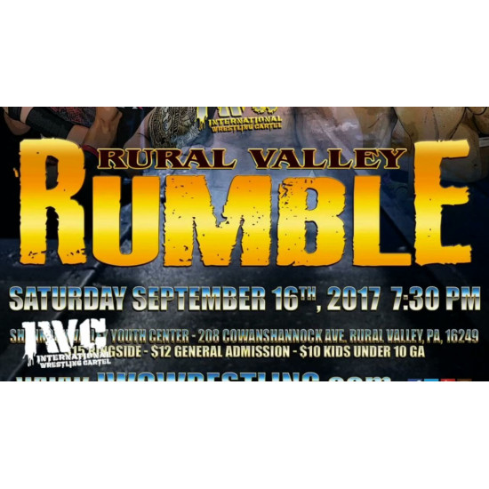 IWC September 16, 2017 "Rural Valley Rumble" - Rural Valley, PA (Download)