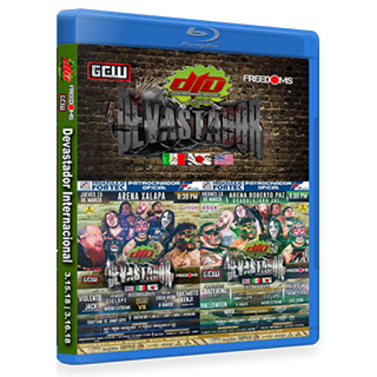 GCW/DTU Blu-ray/DVD March 15 & 16, 2018 "Devastador Tour 2018: Day 1 & 2" - Xalapa, Veracruz & Guadalajara, Jalisco, Mexico