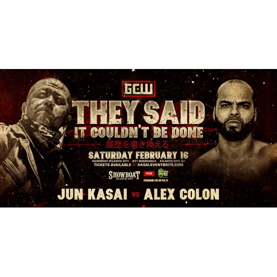 GCW February 16, 2019 "They Said It Couldn't B Done" - Atlantic City, NJ (Download)