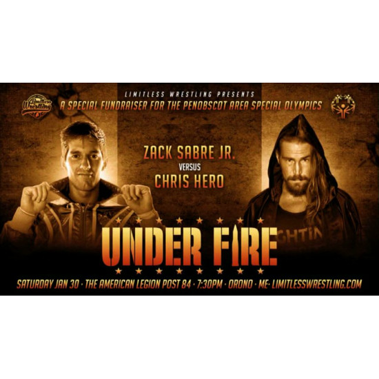 Limitless Wrestling January 30th, 2016 "Under Fire" - Orono, ME (Download)