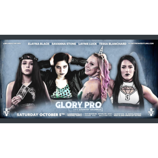 Glory Pro Wrestling October 5, 2019 "Country Grammar" - Affton, MO (Download)
