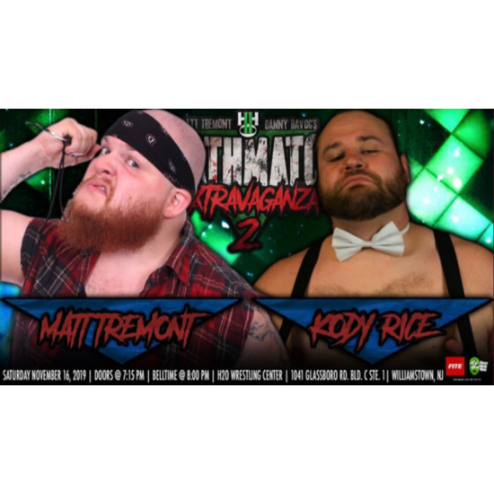 H2O Wrestling November 16, 2019 "Matt Tremont & Danny Havoc's Deathmatch Extravaganza 2" - Williamstown, NJ (Download)