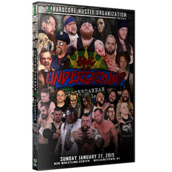 H2O Wrestling DVD January 27, 2019 Subterranean Violence Vol. #4: "King of the Underground" - Williamstown, NJ 