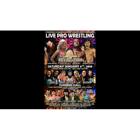 Premier January 6, 2018 "New Year's Revolution 2018" - Cleveland, OH (Download)