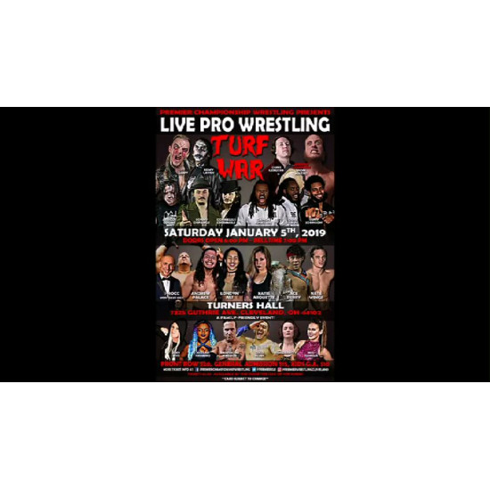 Premier January 5, 2019 "Turf War" - Cleveland, OH  (Download)