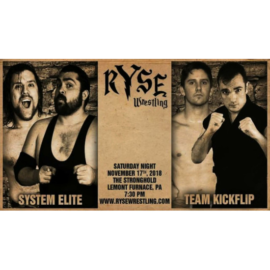 Ryse Pro Wrestling November 17, 2018 - Lemont Furnace, PA (Download)