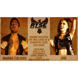 Ryse Pro Wrestling April 12, 2019 - Lemont Furnace, PA (Download) Ryse Pro Wrestling April 12, 2019 - Lemont Furnace, PA (Download)