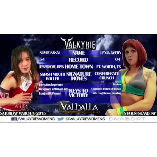 Valkyrie Pro Wrestling March 7, 2015 "Valhalla" - Staten Island, NY (Download)